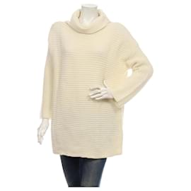 Marella Polo Pullover Lang Elfenbein Wolle