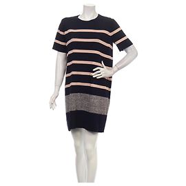 Vestido de rayas Whistles Azul Marino Rosa