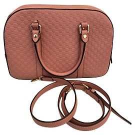 Bolso de mano Gucci MicroGuccisima de piel rosa