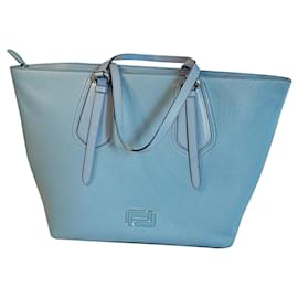 Borsa tote Lancel grande in pelle blu
