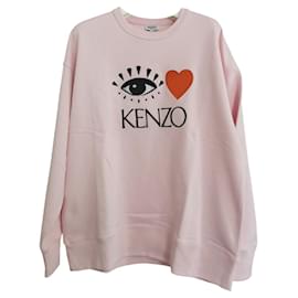 Kenzo Rosa Eye Love Sweatshirt aus Baumwolle XL