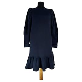 Ulla Johnson Kleid aus Baumwolle marineblau