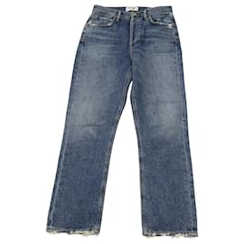 Vaqueros Agolde Riley Straight Leg de algodón azul oscuro