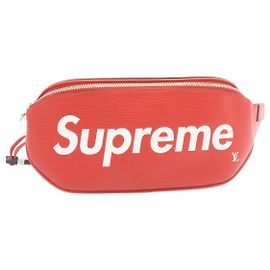 LOUIS VUITTON x Supreme Epi Marsupio Body Bag Rosso M53418 LV Auth knn057