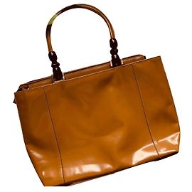Autre Marque Borsa Maison Saad in vernice marrone e nera