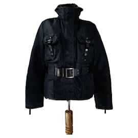 Chaqueta Peuterey Negra de Piel de Conejo