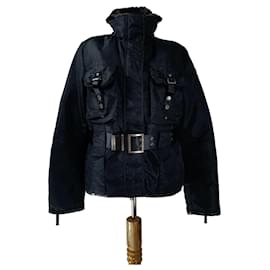 Chaqueta Peuterey Negra con Piel de Conejo