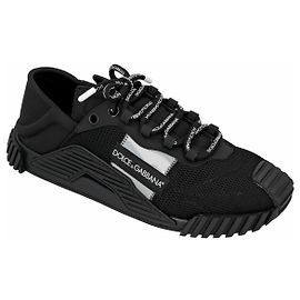 Dolce & Gabbana NS1 Sneakers slip on in materiali misti di colore nero