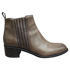 Botas Chelsea Sartore de piel kaki 36.5