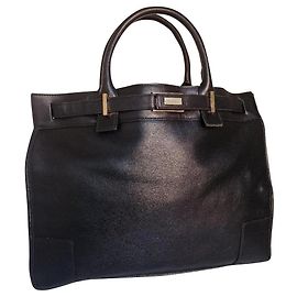 Gucci borsa stile cartella pelle nera