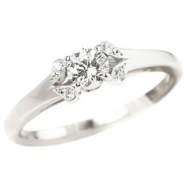 Cartier Ballerina Solitärring aus Platin und Diamant