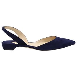 Paul Andrew Rhea 15 Slingback-Sandalen aus marineblauem Wildleder