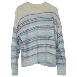 Isabel Marant Étoile Gatliny Gestreifter Pullover aus blauer Wolle - Isabel Marant Etoile