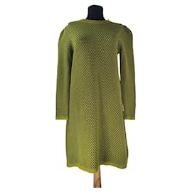 Vestido de algodón verde Cos M