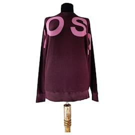Hugo Boss Pullover Lila Rosa Baumwolle Wolle S