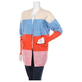 & Other Stories Gestreifte Strickjacke Mehrfarbig Wolle Mohair