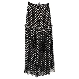 Falda Dodo Bar Or Metallic Polka Dots en Poliéster Negro - Autre Marque