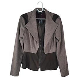 Autre Marque Giacca Sachin + Babi in pelle di agnello e lana marrone