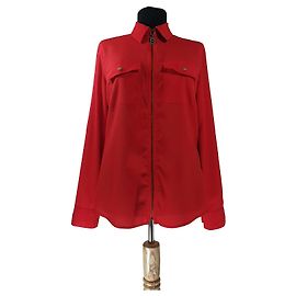 Michael Kors Top Rojo con Cremallera de Poliéster