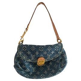 Louis Vuitton , Denim mini plissettato con monogramma