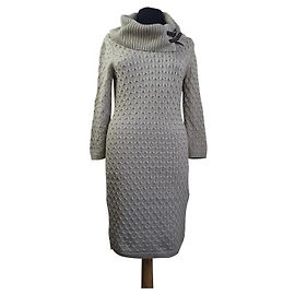 Vestido Calvin Klein Beige de Acrílico Talla S