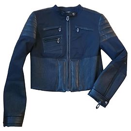 Faith Connexion Biker Jacket Black Leather