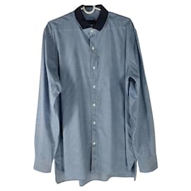 Camisa Lanvin de algodón vichy azul