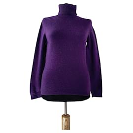 Bluhmod Lila Kaschmir Polo Pullover - Autre Marque
