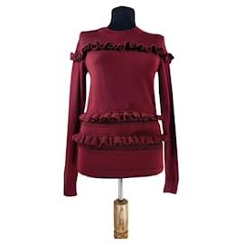 Jersey Michael Kors de lana merino burdeos Talla S