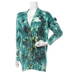 Prada Strickjacke Wolle Mohair Mehrfarbig 40