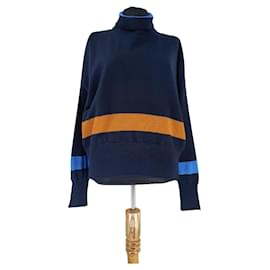 Libertine Libertine College Husky Pullover Blau Wolle - Autre Marque