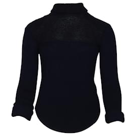 Isabel Marant Stretch-Pullover aus marineblauer Wolle