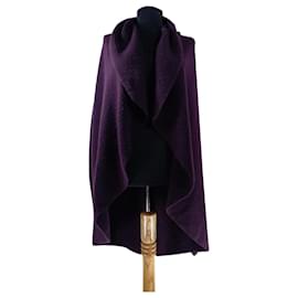 Cardigan Johnstons of Elgin Viola Lana e Angora M - Autre Marque