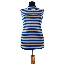 Camiseta de tirantes Mads Norgaard de rayas azul y blanca