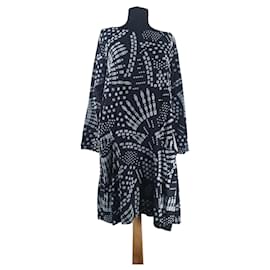 Bitte Kai Rand Kleid Viskose Schwarz Weiß Größe M