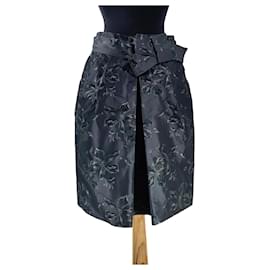 Falda Marni de seda verde Talla 40