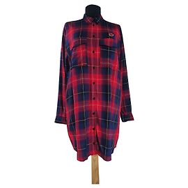 Munthe Plus Simonsen Langes Top Shirt Rot Bunt Rayon