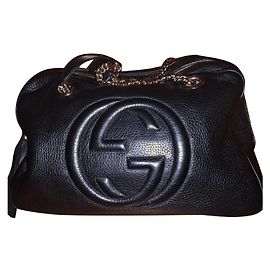 Bolso de mano Gucci Mala en cuero negro