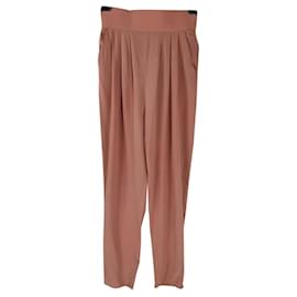 Pantalones de seda Gemma Ganni Color Camarón