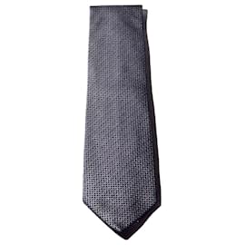 Hermès Blue Silk Tie Perrier-Jouët Edition