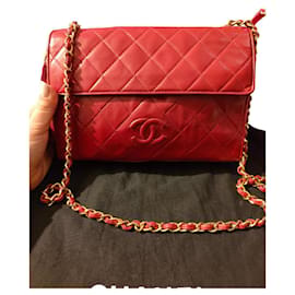 Borsa Chanel in pelle rossa