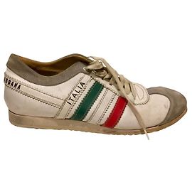 Sneakers Dolce & Gabbana Italia pelle bianco verde rosso