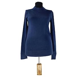 Club Monaco Pullover aus blauer Merinowolle