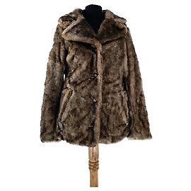 Autre Marque Abrigo de pelo Naketano Marrón