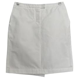 Minifalda Max Mara blanca de algodón