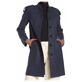 Burberry blauer Wollmantel neue Größe 42