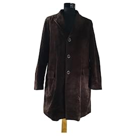 Armani Collezioni Mantel Braun Baumwolle Viskose