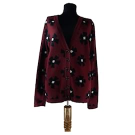 Marella Strickjacke Burgund Wolle