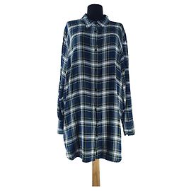 Mads Norgaard Camisa Larga de Cuadros Saxa Cuff Viscosa