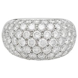 inconnue Anello con pavé in oro bianco, Diamants.